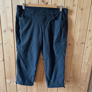 Eddie Bauer Black Outdoor Hiking Cropped Pants